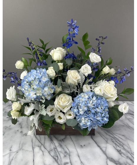 Seaglass - Basket Arrangement