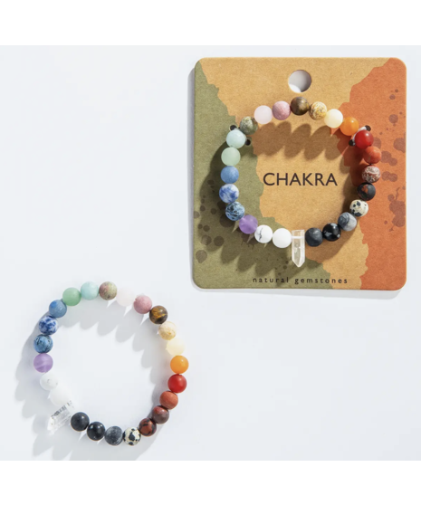 Crystal Point Chakra Bracelet
