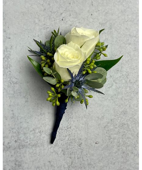 Classic Boutonniere - White