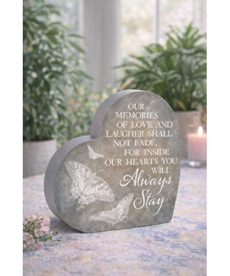 Always Stay Heart Sitter Keepsake