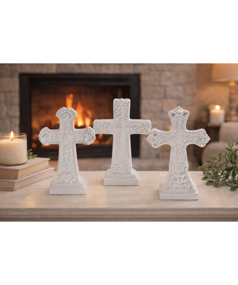 Everlasting Faith – Ceramic Cross Keepsake
