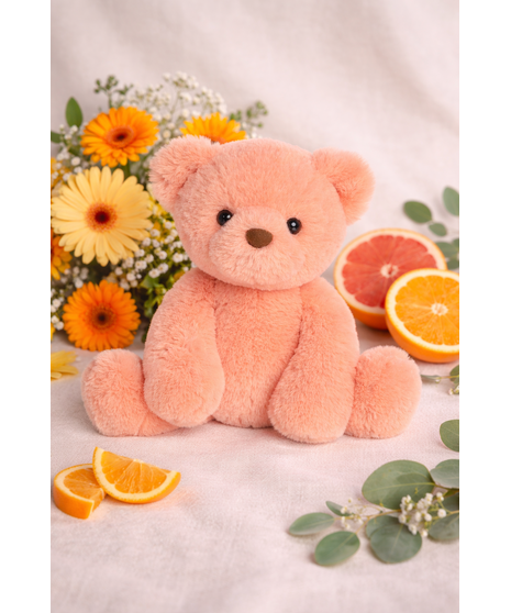 Soft 9-inch teddy bear plush in a pastel gelato-inspired color with rounded ears, button nose, and seated pose.