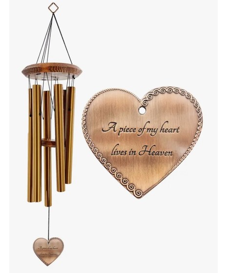 Memorial Heart Wind Chime