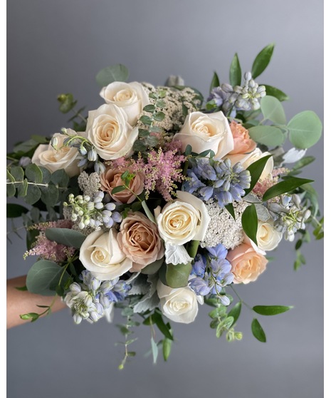 Peaches and Dreams Bridal Bouquet