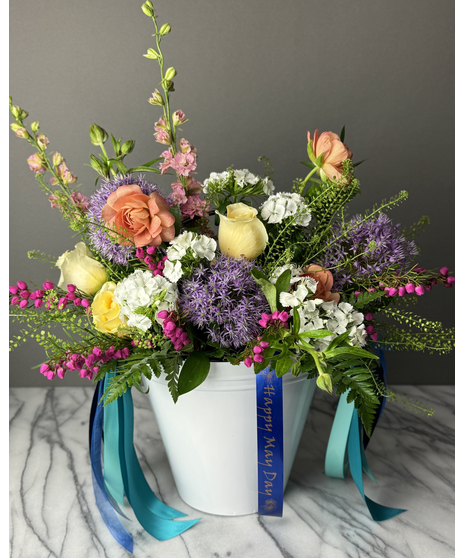 Floral Door Basket - Fresh Blooms