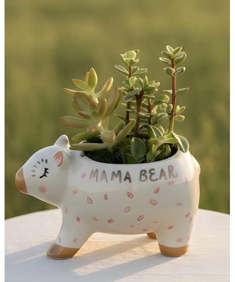 Mama Bear Succulent Garden