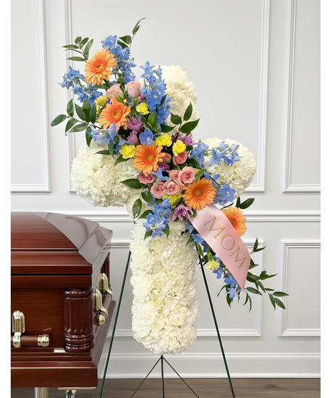 Watercolor - Floral Cross