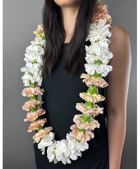 handmade purple orchid lei