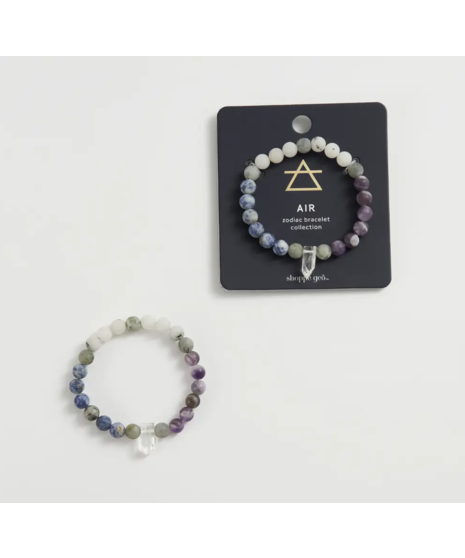 crystal bracelet in elemental tones