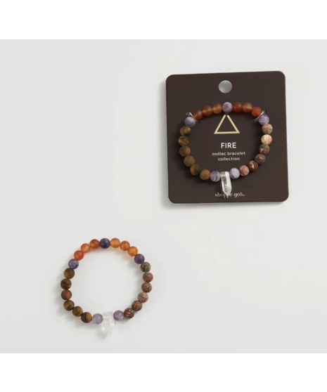 crystal bracelet in elemental tones