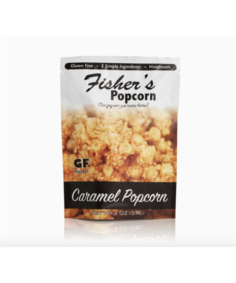 bag of Fisher's popcorn