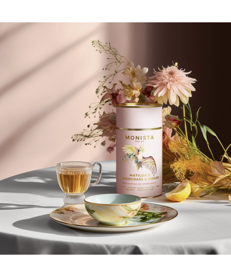 Gold tea infuser stick for loose-leaf tea, sleek and durable, perfect for brewing a single cup.