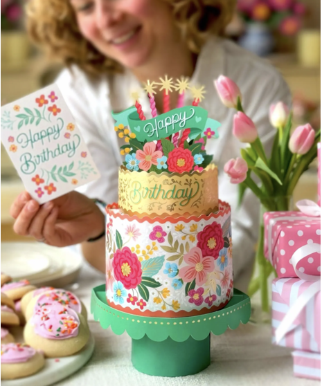 FreshCut Paper | Birthday Cake Pop-Up Card - (safe for Hospital  ICU)