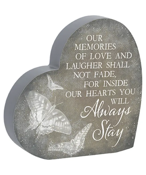 Always Stay Heart Sitter Keepsake