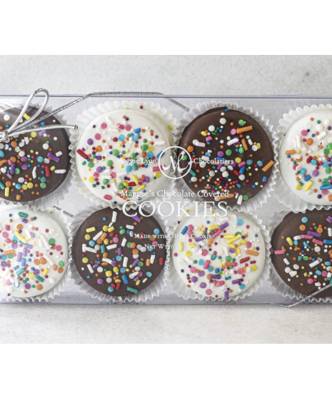 Chocolate Covered Oreos - Rainbow Explosion
