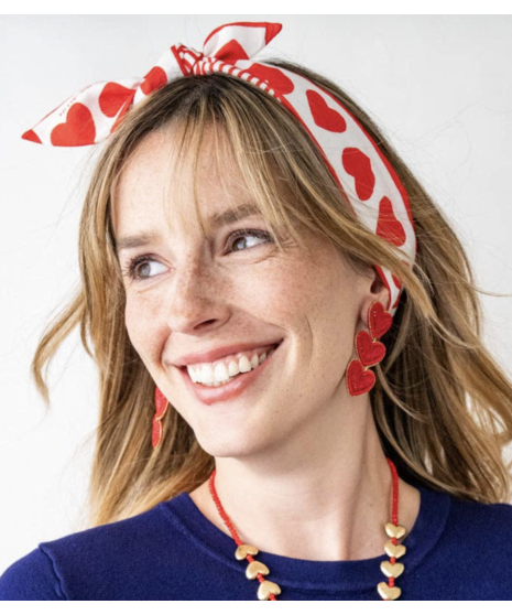 Haddie 3 Heart Drop Earrings - Ink + Alloy