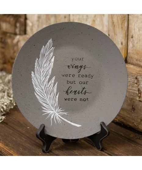 Decorative Plate | Your Wings Were Ready